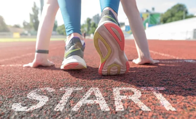 Départ de course d'athlétisme